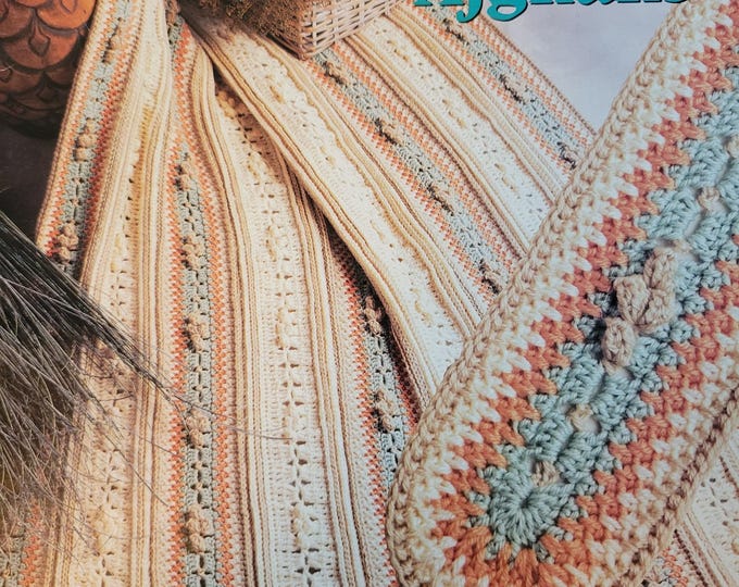 Annie's Attic Crochet Mile A Minute Afghans. FREE SHIPPING. Used Condition.