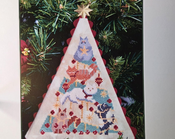 December Stitches Naughty List Cross Stitch Pattern. Free Shipping. New Condition.