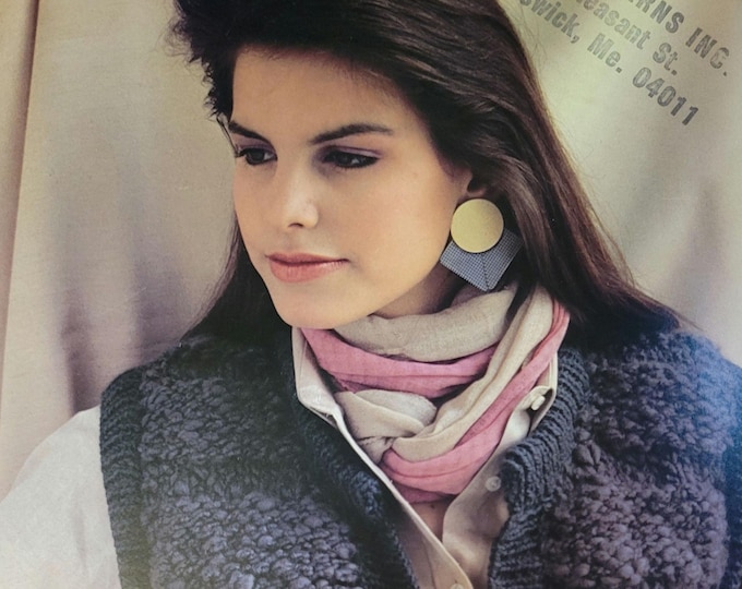 Ironstone Chunky Vest Knit Pattern Style 433. Free Shipping. Vintage Condition.