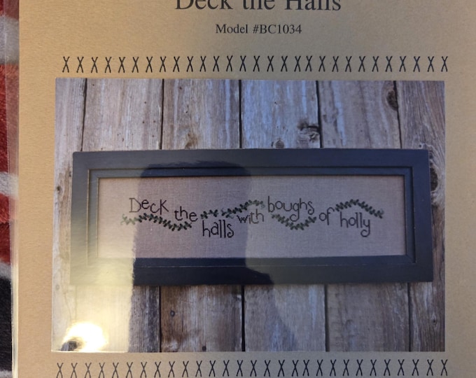 Bent Creek Deck the Halls Cross Stitch Pattern. Free Shipping. Good Condition.