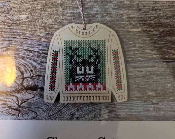 Canadian Stitchery Clarence Cat Cross Stitch Kit. FREE SHIPPING. New Condition.