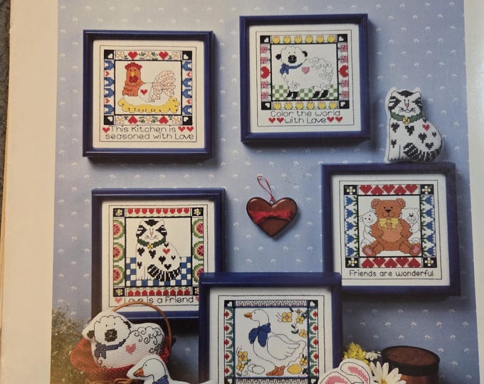 Dimensions Warm and Witty Cross Stitch Pattern. FREE SHIPPING. Used Condition.