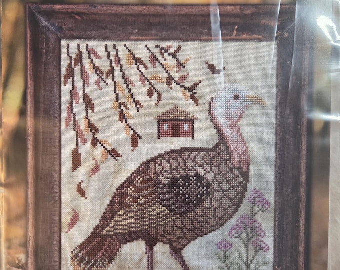 Cottage Garden A Year In The Woods Series II #5 The Turkey Cross Stitch Pattern. FREE SHIPPING. New Condition.