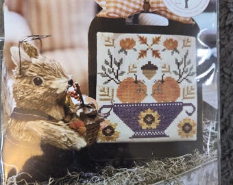 Anabellas Harvest Basket of Blooms Cross Stitch Kit. Free Shipping. Good Condition. Includes chart, fabric, floss and organizer.