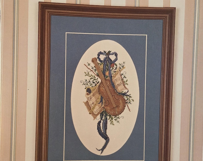 Serendipity Designs Violin Concerto Cross Stitch Pattern. FREE SHIPPING. Used Condition.