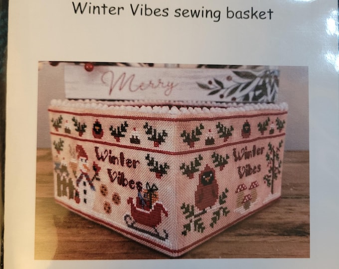 Mani di Donna Winter Vibes Sewing Basket Cross Stitch Pattern. FREE SHIPPING. Good Condition