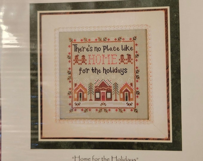 Country Cottage Needleworks Home for the Holidays Cross Stitch Pattern. FREE Shipping.