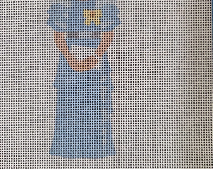 IN STOCK Peoples Princess Needlepoint Canvas 5"x3"  finished size #18 mesh. Free Shipping. Unfinished canvas. Moore Stitching Design