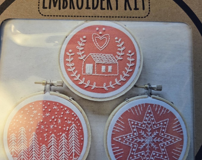 Cozy Blue Folk Holiday Ornaments Kit. FREE SHIPPING. Estate Sale Preowned Good Condition.