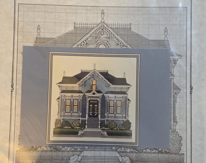 Nancy Spruance Designs The Blue Victorian Cross Stitch Pattern - FREE SHIPPING. Used Condition.