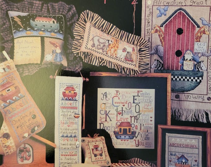 Alma Lynne Designs Noah & Company Cross Stitch Pattern - FREE SHIPPING