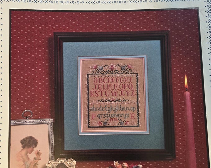 Pat Rogers A Ladys Alphabet Sampler Cross Stitch Pattern. FREE SHIPPING. Used Condition.