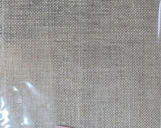 28ct 8"x4" Lambswool Tan Color Linen.FREE SHIPPING.