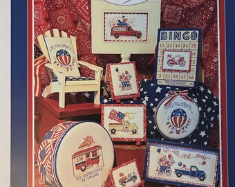 Sue Hillis Designs Home for the Picnic Cross Stitch Pattern. Free Shipping. Used Condition.