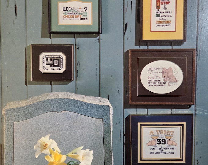 Three Needles 39 and Holding Cross Stitch Pattern. FREE SHIPPING. Preowned Used Older Condition.