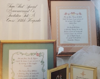 Leisure Arts Wedding Remembrance Cross Stitch Pattern. Free SHIPPING. Used Condition