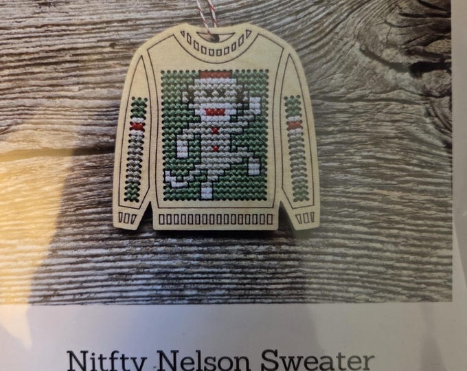 Canadian Stitchery Nifty Nelson Sock Monkey Cross Stitch Kit. FREE SHIPPING. New Condition.