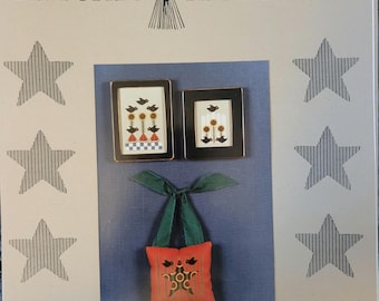 Stitches from the Heartland Sunflowers and Crows Cross Stitch Pattern. FREE SHIPPING.