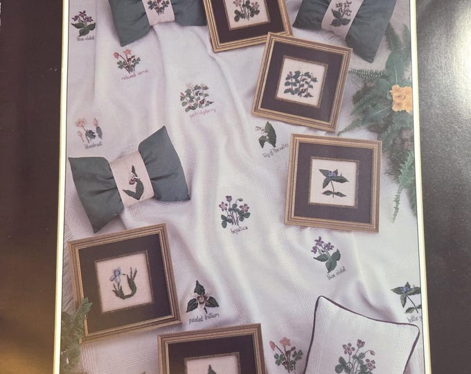 Mill Hill Appalachian Trail Wildflowers Cross Stitch Pattern. FREE SHIPPING. Used Condition.