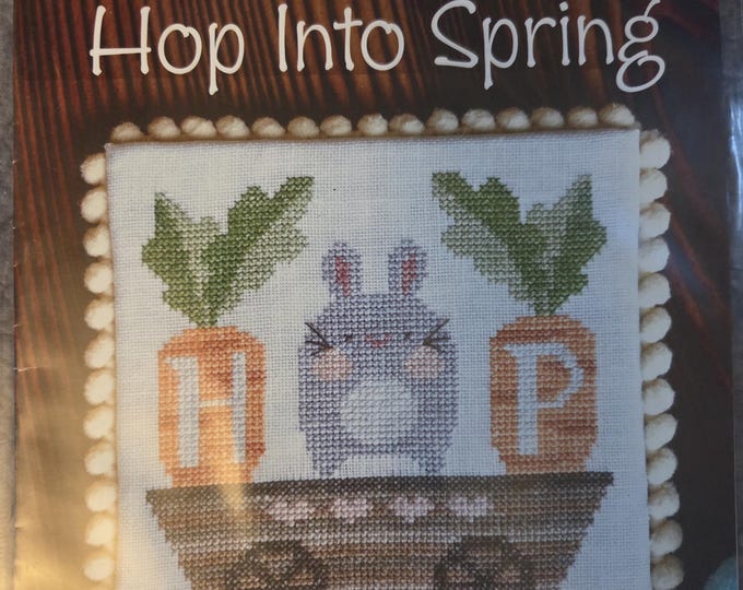 Cottage Garden Springtime Series #2 Hop Into Spring Cross Stitch Pattern. FREE SHIPPING. Good Condition.