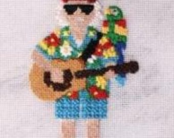 PREORDER Jimmy Needlepoint Canvas 5"x3"  finished size #18 mesh. Allow 3 weeks. Free Shipping. Unfinished canvas (picture is finished)