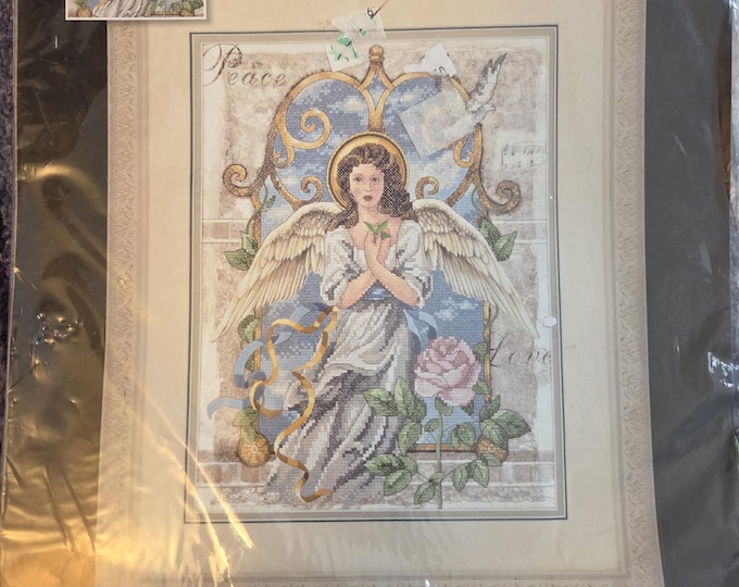 Dimensions Peace Angel Stamped Cross Stitch Kit. FREE SHIPPING. Good Condition.