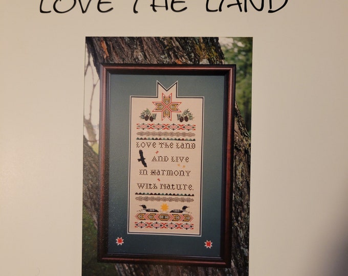Vintage Something In Common Love the Land. Cross Stitch Pattern.