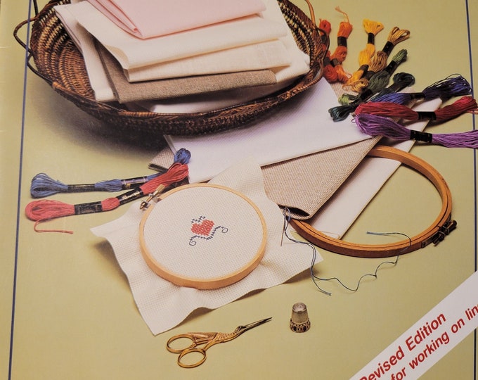 Vintage American School of Needlework First Step in Counted Cross Stitch. Cross Stitch Pattern Book.