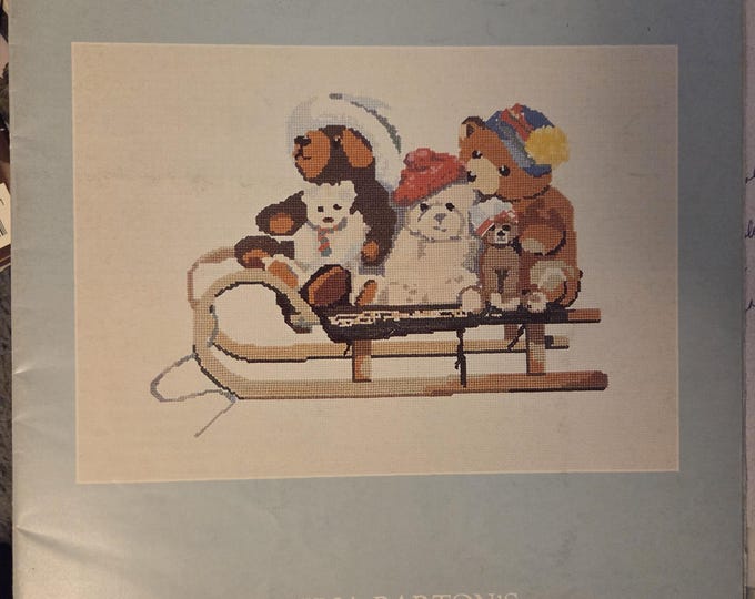 Dawna Bartons Down Hill Gang Cross Stitch Pattern - FREE SHIPPING. Used Condition