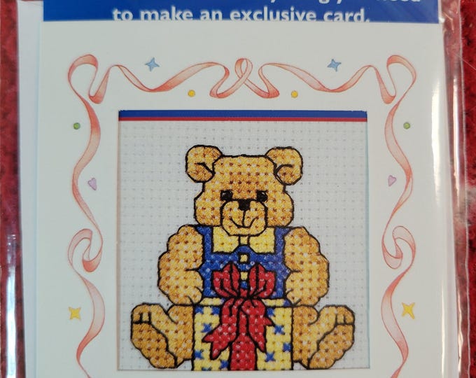 Happy Birthday Card Cross Stitch Kit. FREE SHIPPING. Good Condition.