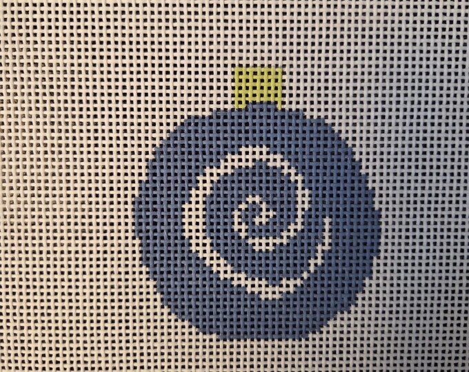 Pippin Swirl Bauble Needlepoint Canvas 13# 3" Round Preowned Estate Sale Like New Condition. Free Shipping.