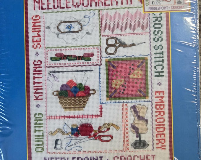 Candamar Designs Needleworker at Heart Counted Cross Stitch Kit. FREE SHIPPING. Preowned Condition.