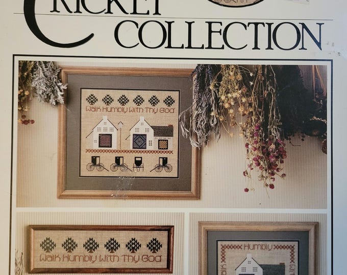 The Cricket Collection Humility Sampler Cross Stitch Pattern. Free SHIPPING. Used Condition.