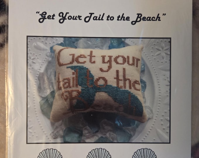 Needle Bling Designs Get Your Tail on the Beach Cross Stitch Pattern. Free Shipping. Preowned Good Condition.