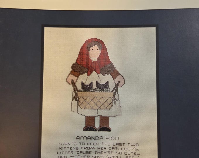 Astor Place Amanda High Cross Stitch Pattern. FREE SHIPPING. Used Condition.
