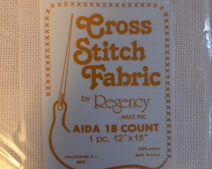 Aida Cloth 18ct 12"x18" light pink. FREE SHIPPING.