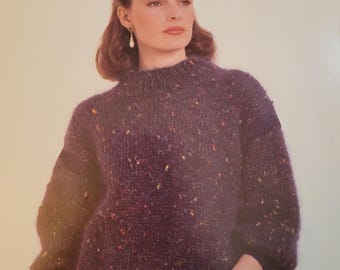 Ironstone Caspia Pullover Knit Pattern Style 663. Free Shipping. Vintage Condition.