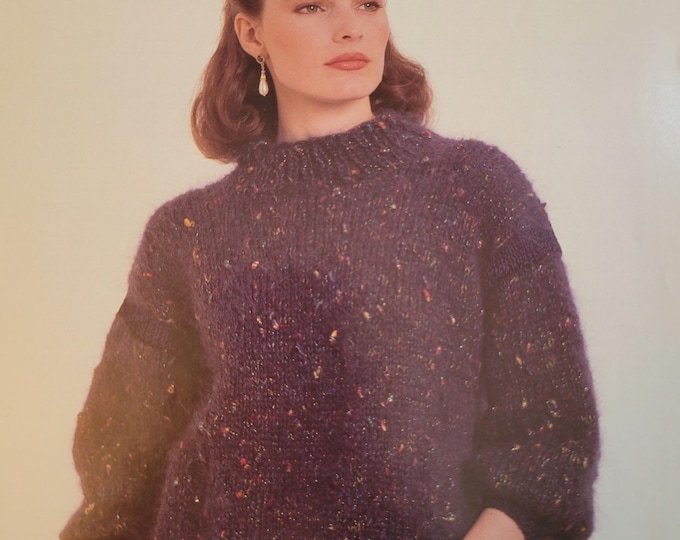 Ironstone Caspia Pullover Knit Pattern Style 663. Free Shipping. Vintage Condition.