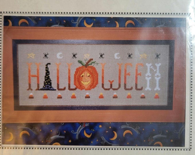 Nessy Lynn's Trick or Treat Cross Stitch Pattern. Free Shipping. Good Condition.