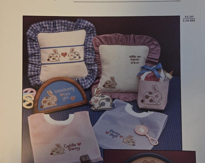 The Needl Love Company Bunny Hugs Cross Stitch Pattern. Free SHIPPING. Used Condition.