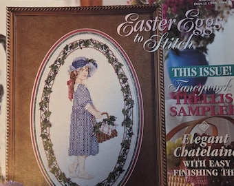 Cross Stitch and Country Crafts Magazine Mar/Apr 1996. FREE SHIPPING. Used Condition