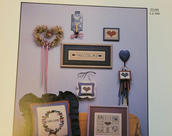 The Needl Love Company Needl Hearts Cross Stitch Pattern. Free SHIPPING.