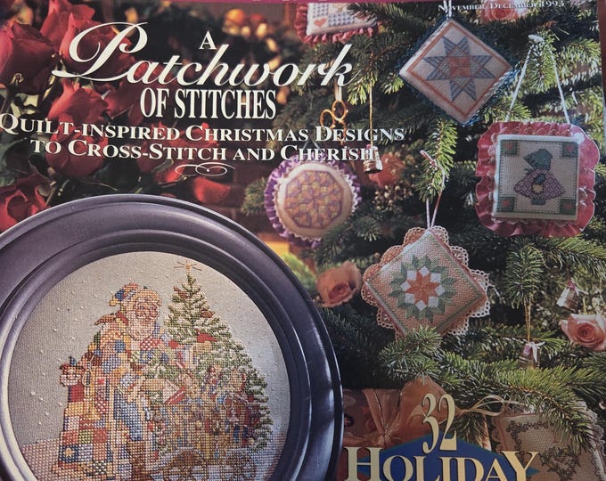Cross Stitch and Country Crafts Magazine Nov/Dec 1993. FREE SHIPPING. Used Condition