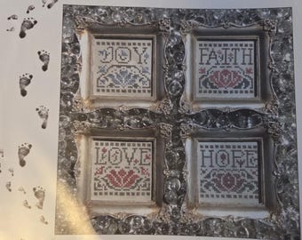 My Big Toe Designs Christmas Pinkies V Cross Stitch Pattern. FREE SHIPPING. Used Condition