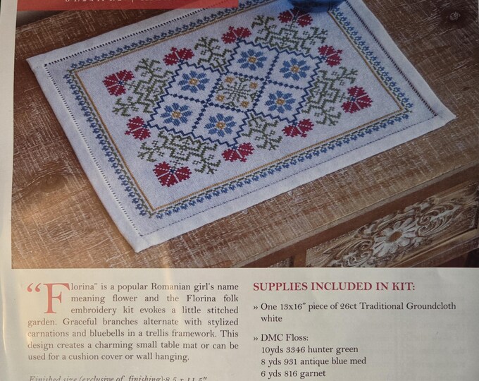 Avlea Florina Embroidery Table Mat. FREE SHIPPING. New. PreOwned.