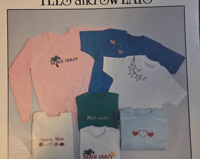 Lucky Duck Tees and Sweats Cross Stitch Pattern. Free SHIPPING. Used Condition.