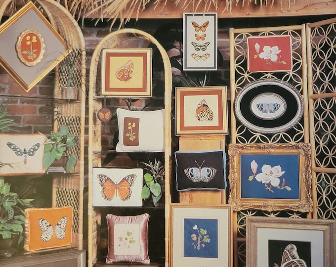 Flight in Bloom Butterflies Cross Stitch Pattern. FREE SHIPPING. Used Condition
