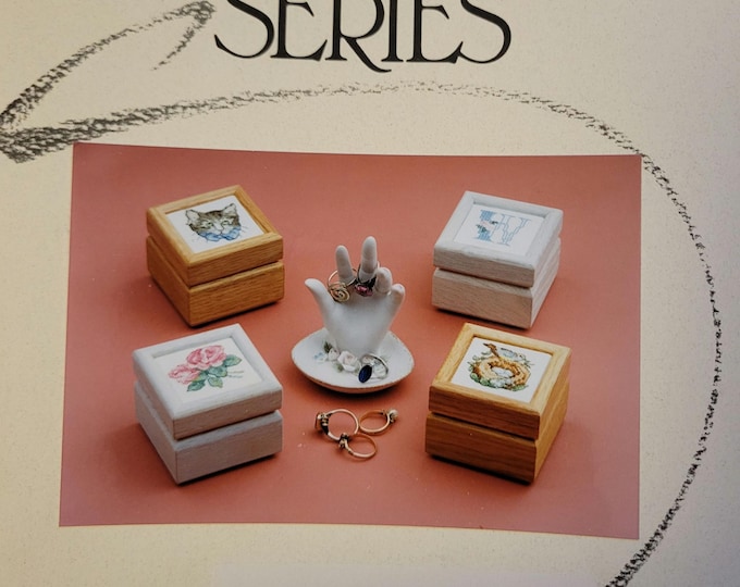Designer Series Ringboxes Cross Stitch Pattern. FREE SHIPPING.