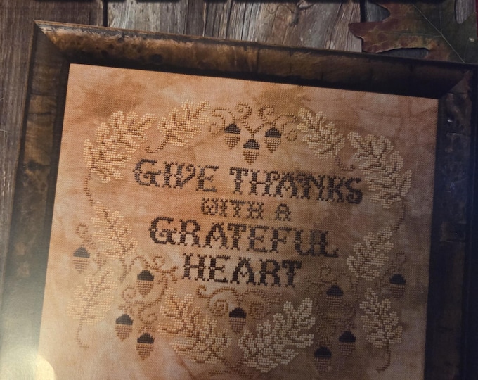 Stoney Creek Give Thanks Cross Stitch Pattern. Free SHIPPING. Used Condition.