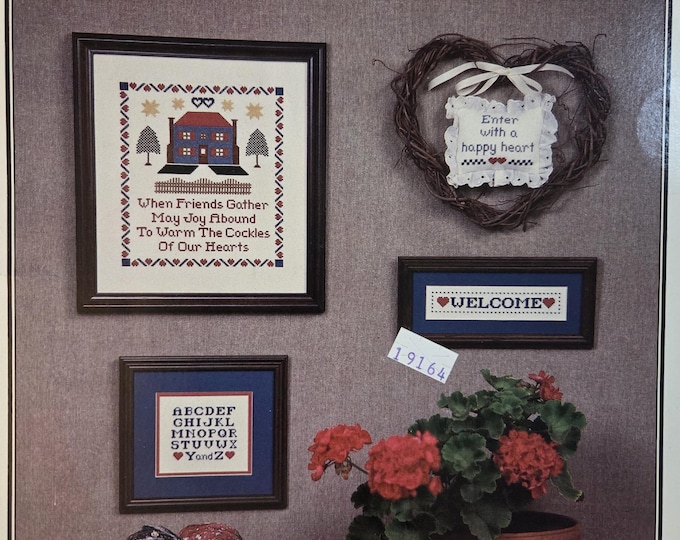 The Needle and I House Warming Cross Stitch Pattern - FREE SHIPPING. Preowned Used Older Condition.
